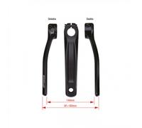 Coppia Pedivelle Shimano 165mm Alluminio Forgiato Nero Anodizzato