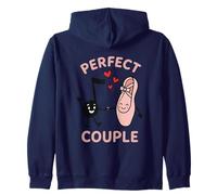 Coppia Perfetta Nota Musicale Scarpa da Balletto Cuori Felpa con Cappuccio