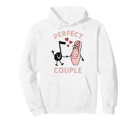 Coppia Perfetta Nota Musicale Scarpa da Balletto Cuori Felpa con Cappuccio