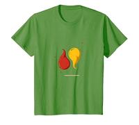 Coppia Perfetta per Gli Amanti del Ketchup e del condimento alla Senape Maglietta, Bambini, Erba, 8 Anni