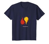 Coppia Perfetta per Gli Amanti del Ketchup e del condimento alla Senape Maglietta, Bambini, Navy, 12 Anni