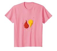 Coppia Perfetta per Gli Amanti del Ketchup e del condimento alla Senape Maglietta, Bambini, Rosa, 10 Anni