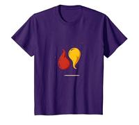 Coppia Perfetta per Gli Amanti del Ketchup e del condimento alla Senape Maglietta, Bambini, Viola, 12 Anni