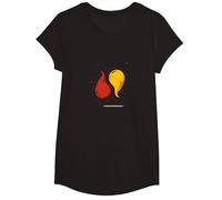 Coppia Perfetta per Gli Amanti del Ketchup e del condimento alla Senape Maglietta, Ragazze, Nero, M