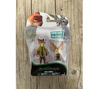 Coppia Personaggi Action Figure Disney Zootropolis Nick & Finnick