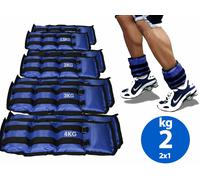 COPPIA PESI IN SABBIA REGOLABILI PER POLSI E CAVIGLIE ALLENAMENTO PALESTRA