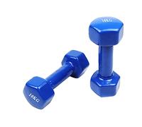 Coppia pesi palestra 10kg manubrio esagonale gommato antiscivolo allenamento
