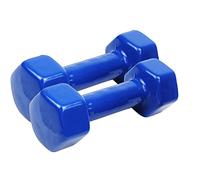 Coppia Pesi palestra 6kg manubrio antiscivolo esagonale gommato allenamento