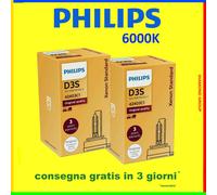 COPPIA PHILIPS LAMPADE ORIGINALE XENO XENON D3S 35W 6000K AUDI BMW MERCEDES