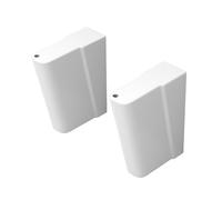 Coppia Piedini Da Appoggio Per Pilozzo Lavatoio 60x50 Cm Linea Messico, Alti 40 Cm, In Ceramica Bianco Lucida Dal Design Moderno