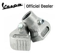 COPPIA PIEDINI SCARPETTE ALLUMINIO SABBIATE VESPA PX 200 - PE - ARCOBALENO