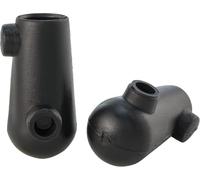 COPPIA PIEDINI SCARPETTE CAVALLETTO COMPATIBILE CON VESPA 50 R SPECIAL L 125 ET3 PRIMAVERA FORO ø mm. 20
