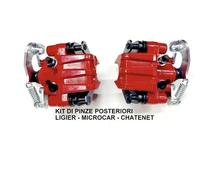 COPPIA PINZA FRENO POST DX SX LIGIER JS50 DAL 2020 Js60 MICROCAR M.GO6 CH46