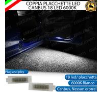 COPPIA PLACCHETTE 18 LED ANTIPOZZANGHERA FIAT STILO CANBUS 6000K BIANCO