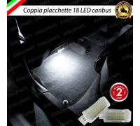 COPPIA PLACCHETTE 18 LED VANO PIEDI AUDI A3 8V + SPORTBACK CANBUS 6000K INTERNI