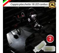 COPPIA PLACCHETTE 18 LED VANO PIEDI SPECIFICO AUDI A5 8T CANBUS 6000K INTERNI