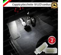 COPPIA PLACCHETTE 18 LED VANO PIEDI SPECIFICO VW GOLF SPORTSVAN CANBUS 6000K