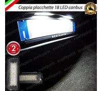 COPPIA PLACCHETTE A 18 LED LUCI TARGA PORSCHE BOXTER, CAYMAN, 911, CARRERA