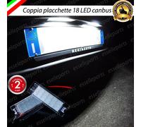 COPPIA PLACCHETTE A LED LUCI TARGA 18 LED ALFA BRERA 6000K NOAVARIAULTRALUMINOSI