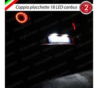 COPPIA PLACCHETTE A LED LUCI TARGA 18 LED ALFA MITO 6000K NOAVARIA ULTRALUMINOSI
