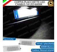 COPPIA PLACCHETTE A LED LUCI TARGA 18 LED HYUNDAI IX35 IX 35 6000K BIANCO