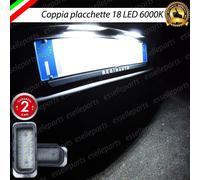 COPPIA PLACCHETTE A LED LUCI TARGA 18 LED JAGUAR XJ CANBUS NO AVARIA BIANCO