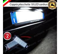 COPPIA PLACCHETTE A LED LUCI TARGA 18 LED OPEL CASCADA CANBUS NO AVARIA BIANCO