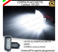 COPPIA PLACCHETTE A LED LUCI TARGA FORD JAGUAR 18 LED CANBUS 6000K NO ERROR