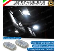 COPPIA PLACCHETTE LED ALETTE PARASOLE MERCEDES CLASSE E W213 SOFT TOUCH 6000K