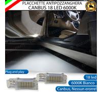 COPPIA PLACCHETTE LED ANTIPOZZANGHERA 18 LED PER MERCEDES SLK R171 6000K BIANCO
