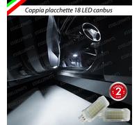 COPPIA PLACCHETTE LED ANTIPOZZANGHERA 18 LED PEUGEOT 607 6000K BIANCO