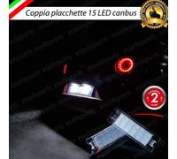 COPPIA PLACCHETTE LED LUCI TARGA 18 LED ALFA MITO 6000K NO ERRORE ULTRALUMINOSI