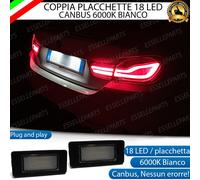 COPPIA PLACCHETTE LED LUCI TARGA 18 LED BMW X3 F25 6000K NO ERROR