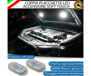 COPPIA PLACCHETTE LED VANO MOTORE PER LYNK & CO 1 SOFT TOUCH 6000K BIANCO