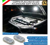COPPIA PLACCHETTE LED VANO MOTORE PER VOLKSWAGEN ID BUZZ SOFT TOUCH 6000K BIANCO