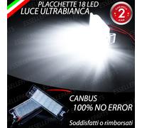 COPPIA PLACCHETTE / PLAFONIERE 18 LED LUCI TARGA CANBUSINSIGNA CASCADA ADAM