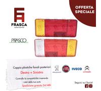 COPPIA PLASTICHE FANALE DESTRO SINISTRO POSTERIORE IVECO DAILY CITROEN DUCATO