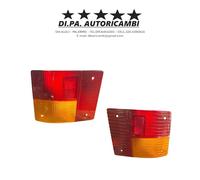 COPPIA PLASTICHE FANALE POSTERIORE DX + SX AUTOBIANCHI A112 ABARTH 3a SERIE
