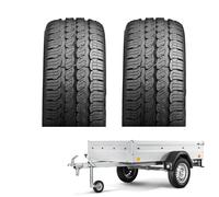 COPPIA Pneumatici 195 55 R10C 98/96P 8PR VEERUBBER VTR330 Gomma Carrello DOT2025
