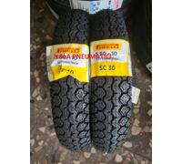 Coppia Pneumatici 3.50-10 51J PIRELLI SC30 DOT 2024 + camere d'aria