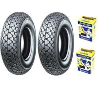 COPPIA PNEUMATICI GOMME MICHELIN S83 3.50 10 59J + CAMERE D'ARIA PIAGGIO PX 125
