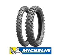 Coppia PNEUMATICI gomme motocross Michelin TRACKER 90/90 -21 54R / 140/80 18 70R