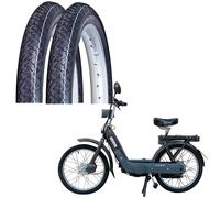 Coppia Pneumatici VEERUBBER VRM087 80 80 14 43J per Ciclomotori d'epoca Piaggio