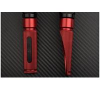 Coppia Poggiapiedi Anteriore Rosso-Nero 9cm per APRILIA Dorsoduro 900 2017-2020