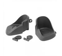 Coppia Poggiapiedi e Clip Fissaggio Grigio per Seggiolini Bici Air Front & Rear