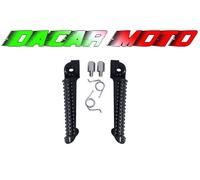 COPPIA POGGIAPIEDI PEDALINI PILOTA NERE PER SUPER SOCO TC MAX 2019 2020 2021 22