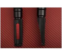 Coppia Poggiapiedi Posteriore Nero-Rosso 9cm APRILIA Dorsoduro 1200 2011-2017