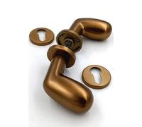 COPPIA POMOLO GPB PIGNA YALE ALLUMINIO ANODIZZATO BRONZO