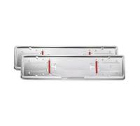 Coppia Portatarga cromo supporto