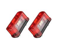 Coppia Posteriore Luci di Ingombro 4 LED Luce Targa Rosso Bianco 12v 2 Pezzi Auto Furgone Van Camper